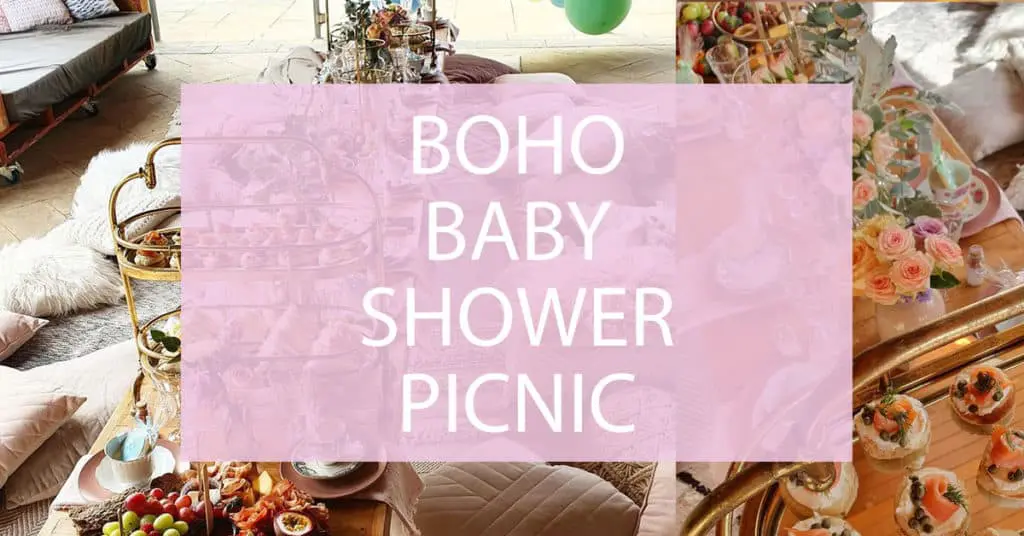 boho baby shower picnic