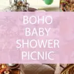 boho baby shower picnic