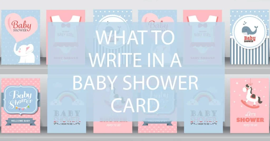 what to write in a baby shower card