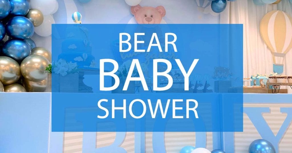 bear baby shower ideas