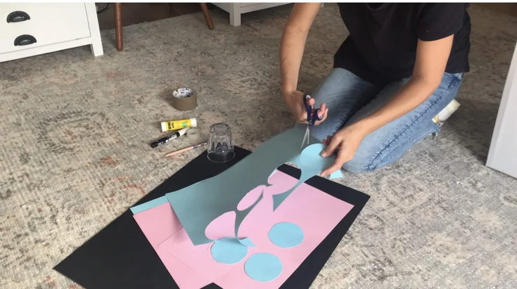 making a diy gender reveal box