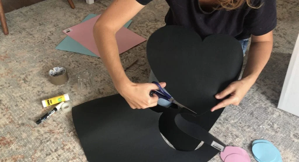making a diy gender reveal box