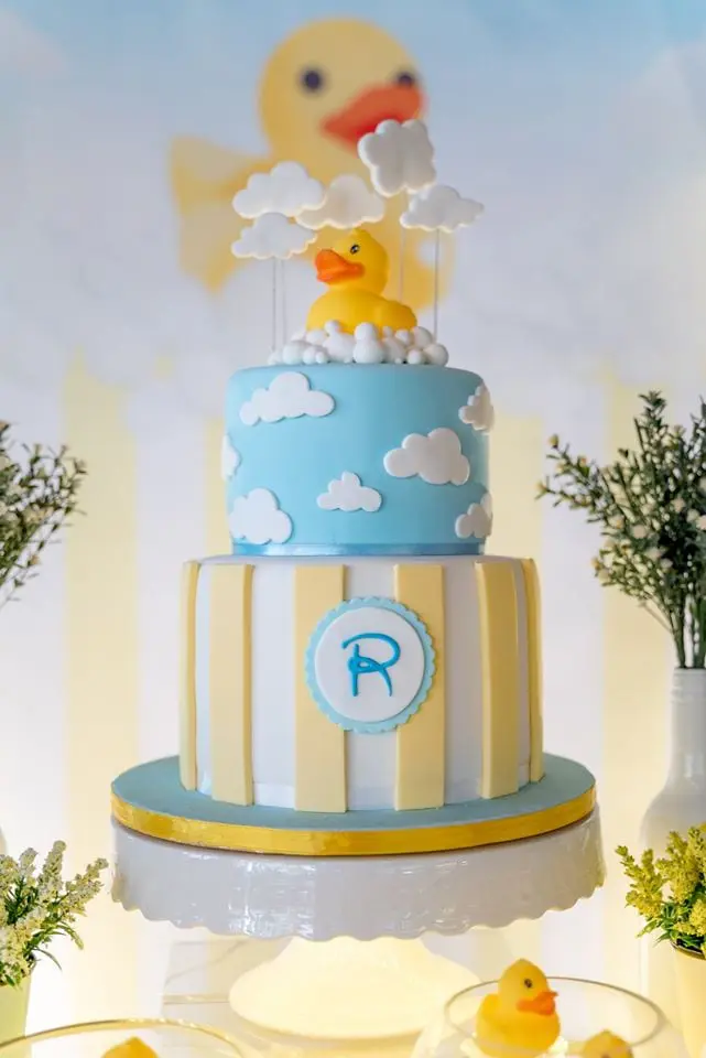 rubber duck party cake