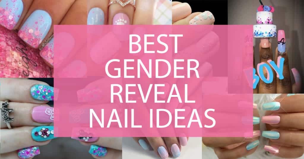 gender reveal nails