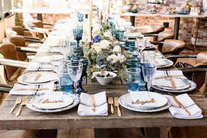 rustic blueberry baby shower