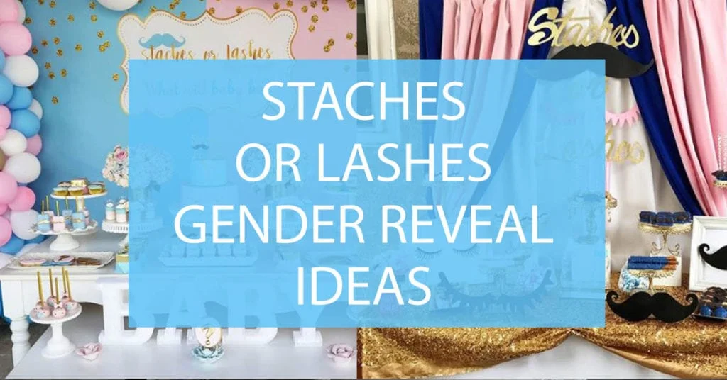 staches or lashes gender reveal