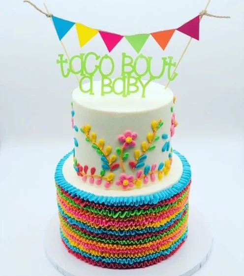 taco bout a baby gender reveal cake