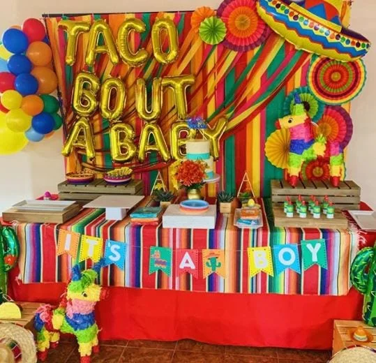 taco bout a baby gender reveal decorations