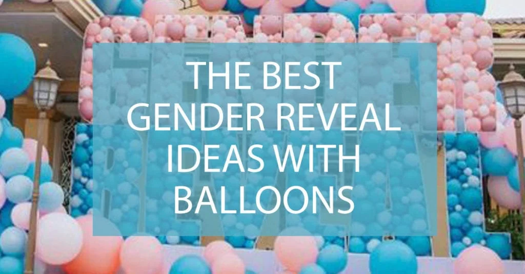 gender reveal ideas with balloons