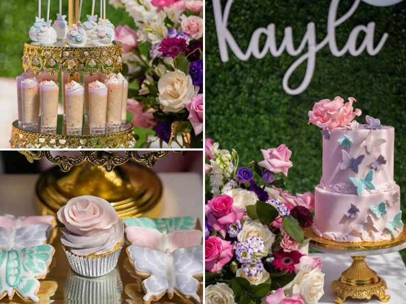 butterfly sweet 16 party