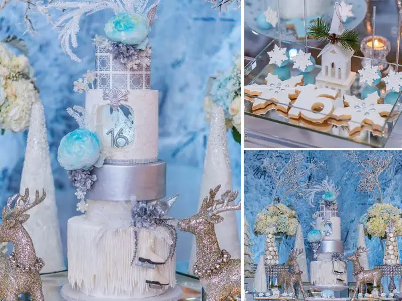 winter wonderland sweet 16 party