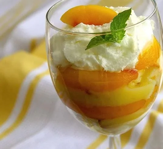 lemon peach parfait