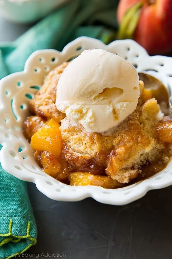 peach cobbler