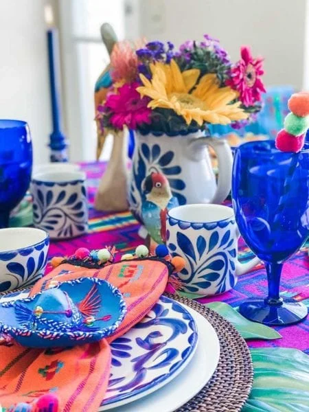 mexican themed tablescaping