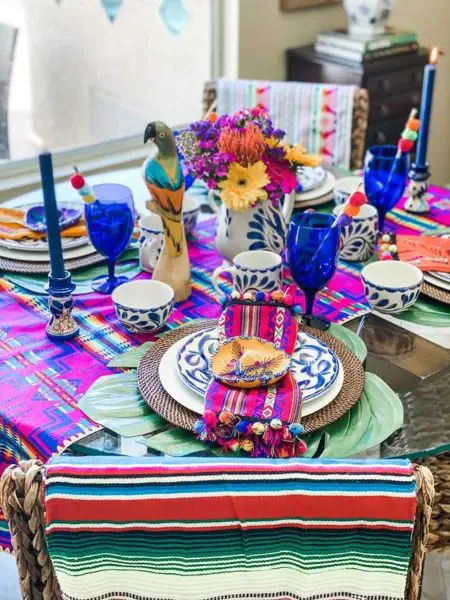 fiesta themed tablescape