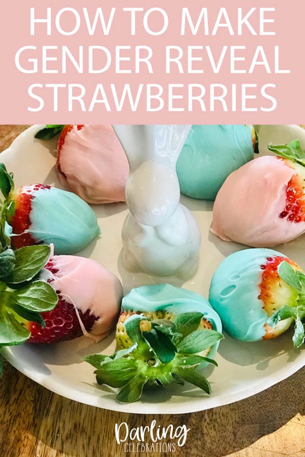 How to make Gender Reveal Party Strawberries MumsyPop