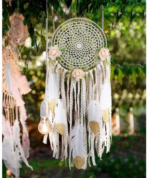 dream catcher backdrop for baby shower