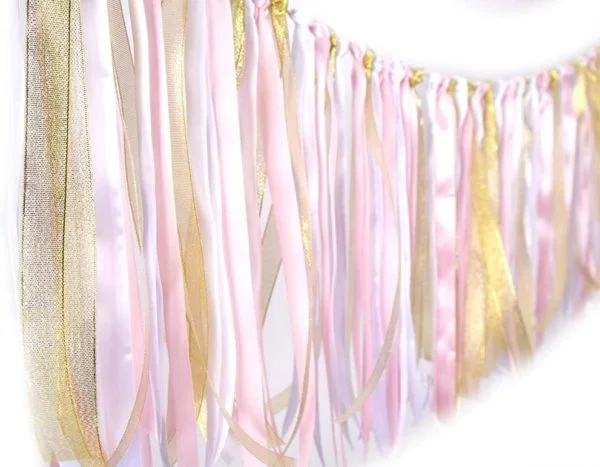ribbon garland for baby shower