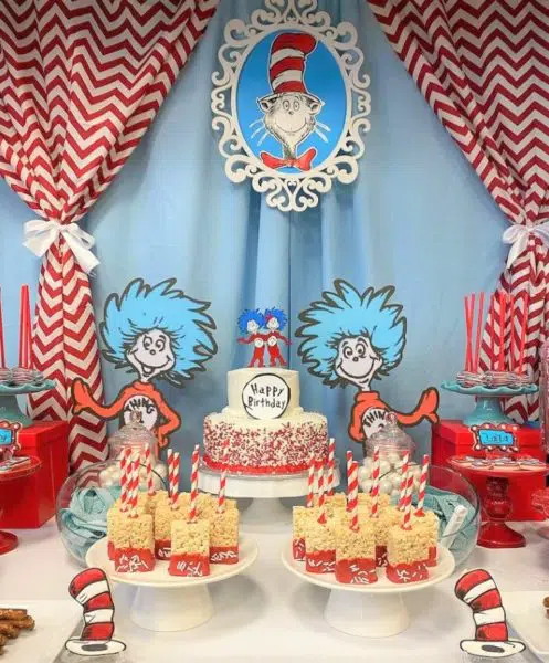 dr seuss party table ideas