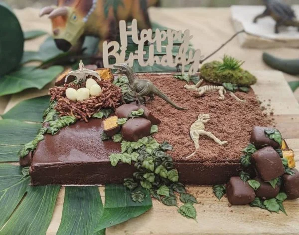 chocolate dinosaur cake