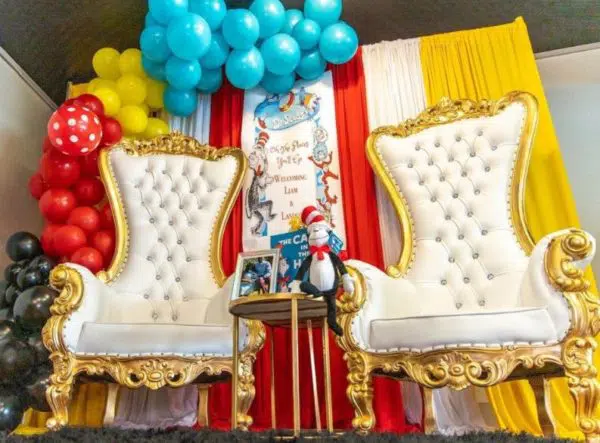 dr seuss baby shower chairs for parents
