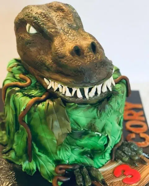t-rex cake ideas