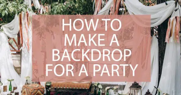 how to make a backdrop for a party
