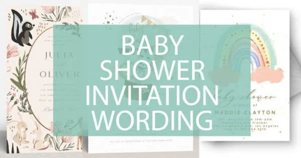 baby shower invitation wording