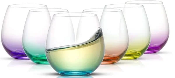 pretty wine glasses for baby shower
