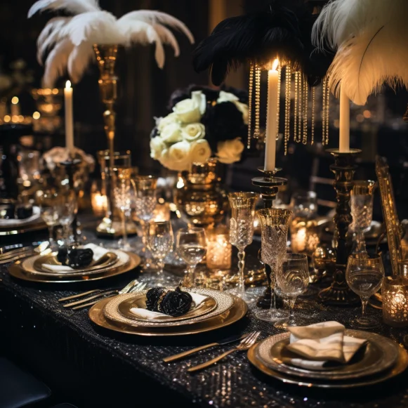 great gatsby party table