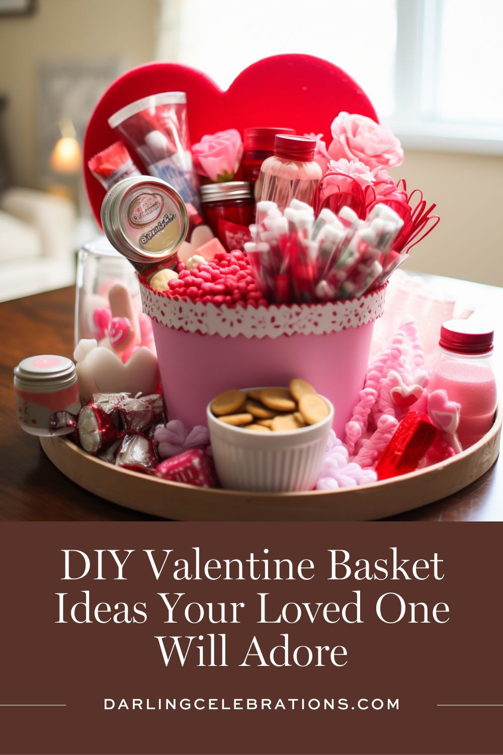 Valentine's Day Basket For Boyfriend DIY Valentine Ideas